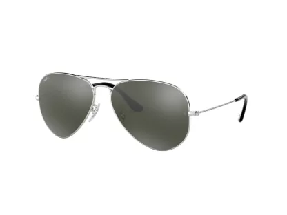  Ray-Ban Aviator Férfi, Női Ezüst Napszemüveg RB 3025 W3277