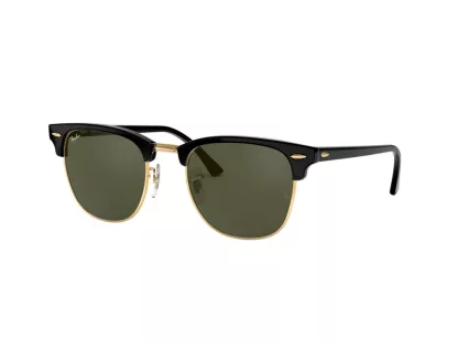   Ray-Ban Clubmaster Férfi, Női Fekete Napszemüveg RB 3016 W0365 51