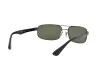 Ray-Ban Férfi Fekete - Zöld Napszemüveg RB-3445-002-58-64