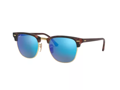   Ray-Ban Clubmaster Férfi, Női Barna Napszemüveg RB 3016 114517