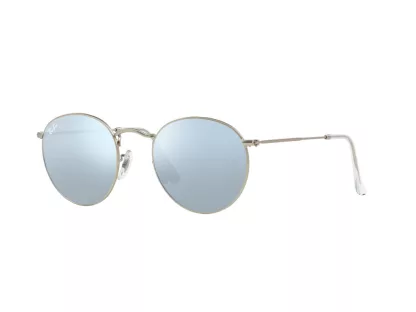   Ray-Ban Round Metal Férfi Ezüst Napszemüveg RB 3447 019/30 50