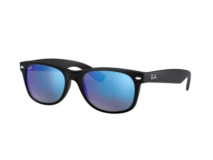   Ray-Ban New Wayfarer Férfi, Női Fekete Napszemüveg RB 2132 622/17