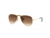 Ray-Ban Junior Aviator Fiú, Lány Arany Napszemüveg RJ 9506S 223/13