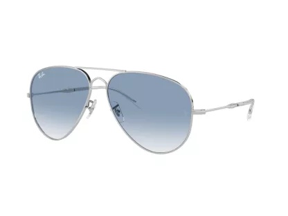   Ray-Ban Andy Low Bridge Fit Férfi, Női Ezüst Napszemüveg RB 3825 003/3F