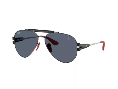   Ray-Ban Scuderia Ferrari Férfi, Női Fekete Napszemüveg RB 3762M F00987