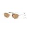 Ray-Ban Oval Arany - Barna Napszemüveg RB-3547-001-53