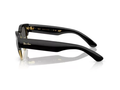   Ray-Ban Mega Clubmaster Férfi, Női Fekete Napszemüveg RB 0316S 6826J5 53