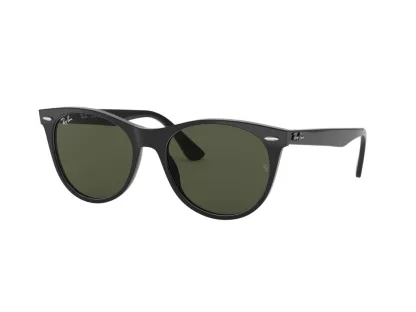   Ray-Ban Wayfarer II Férfi, Női Fekete Napszemüveg RB 2185 901/31 55