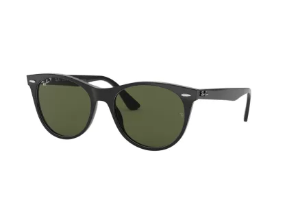   Ray-Ban Wayfarer II Férfi, Női Fekete Napszemüveg RB 2185 901/58 55