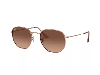   Ray-Ban Hexagonal Férfi, Női Barna Napszemüveg RB 3548N 9069A5 51