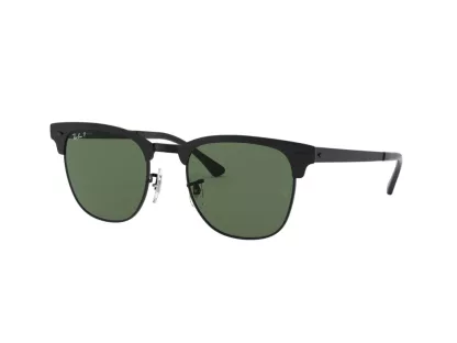   Ray-Ban Clubmaster Metal Férfi, Női Fekete Napszemüveg RB 3716 186/58