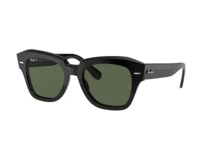   Ray-Ban STATE STREET Férfi, Női Fekete Napszemüveg RB 2186 901/58