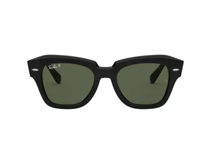   Ray-Ban STATE STREET Férfi, Női Fekete Napszemüveg RB 2186 901/58