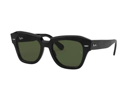   Ray-Ban State Street Férfi, Női Fekete Napszemüveg RB 2186 901/31