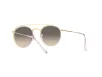 Ray-Ban Round Double Bridge Férfi, Női Arany Napszemüveg RB 3647N 923632