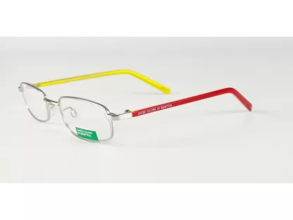 Benetton Fiú,Lány Ezüst Szemüvegkeret BB 07682 COL P54