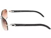 Cartier Férfi Ezüst Napszemüveg CT 0023RS 001