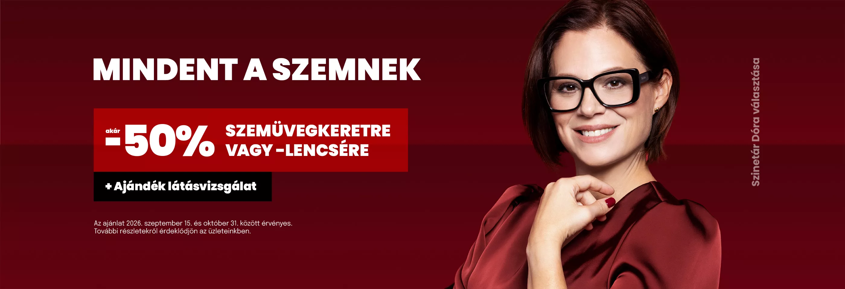 Látás Hónapja: díjmentes látásvizsgálat és akciók